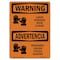 Signmission OSHA WARNING Sign, Liquid Nitrogen Wear Gloves Bilingual, 14in X 10in Decal, 14" W, 10" H, Landscape OS-WS-D-1014-L-12665 - alternate 1